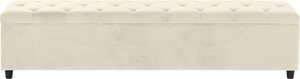 Guido Maria Kretschmer Home&Living Bettbank Relaxy, gesteppt, mit Staufach, Beige