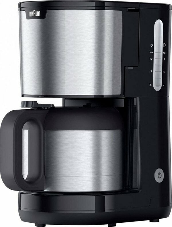 Bild 1 von Braun Filterkaffeemaschine PurShine KF1505 BK, 1,2l Kaffeekanne, Papierfilter, Thermokanne schwarz