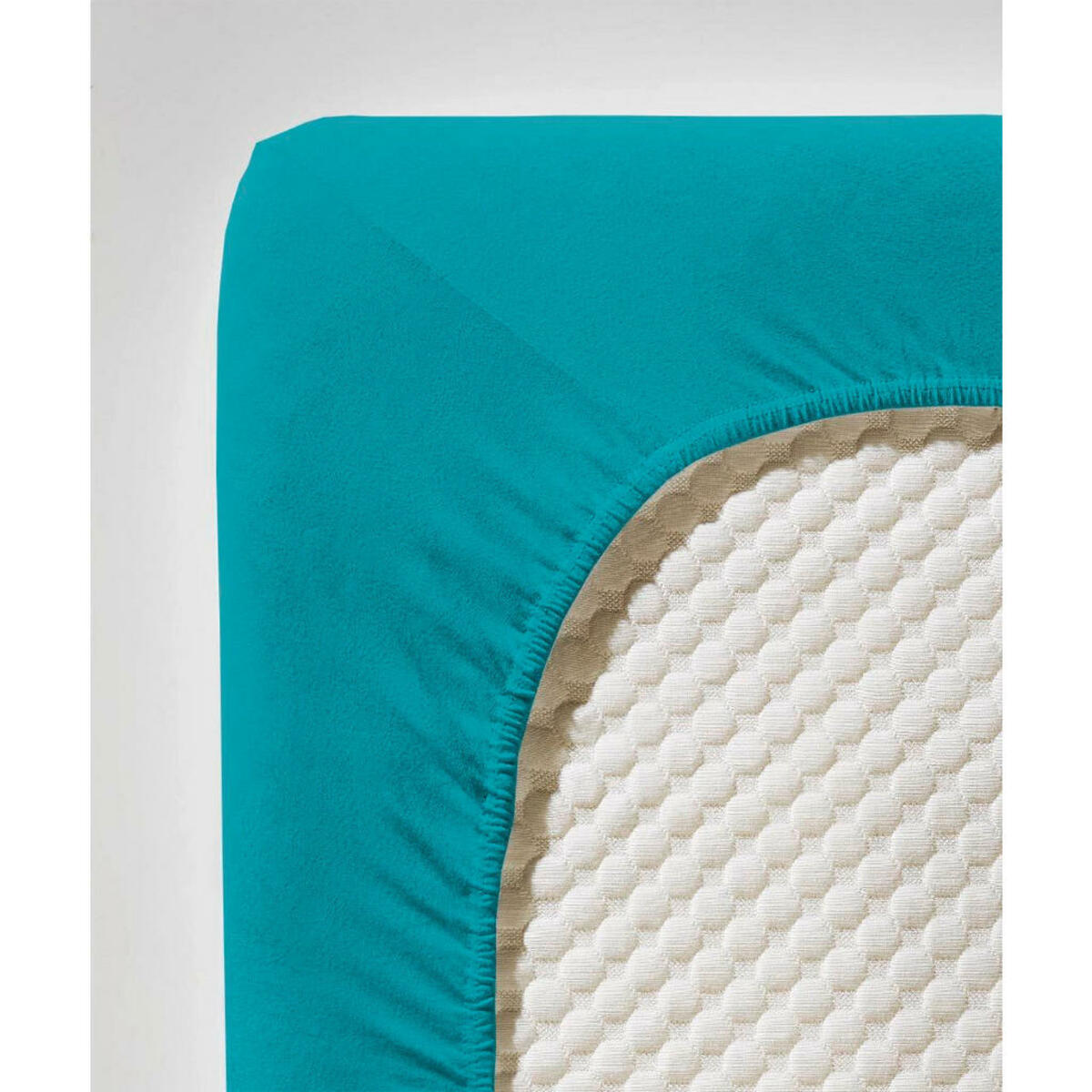 Bild 1 von Fleuresse Spannbetttuch Jenny C, Petrol, Textil, 100 cm, bügelleicht, Schlaftextilien, Bettwäsche, Spannbettlaken