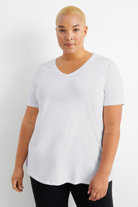 C&A Multipack 2er-T-Shirt, Weiß, Größe: 44-46