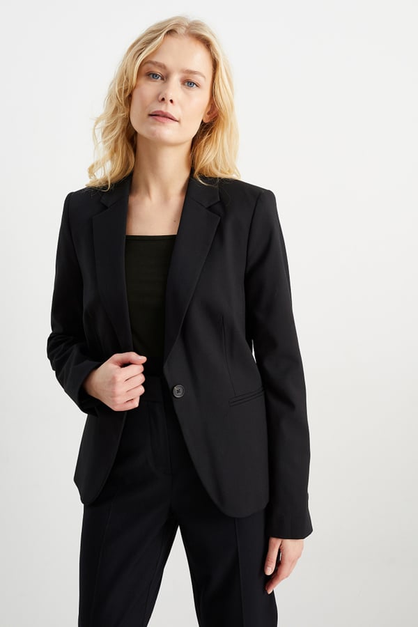 Bild 1 von C&A Business-Blazer mit Schulterpolstern-recycelt, Schwarz, Größe: 34