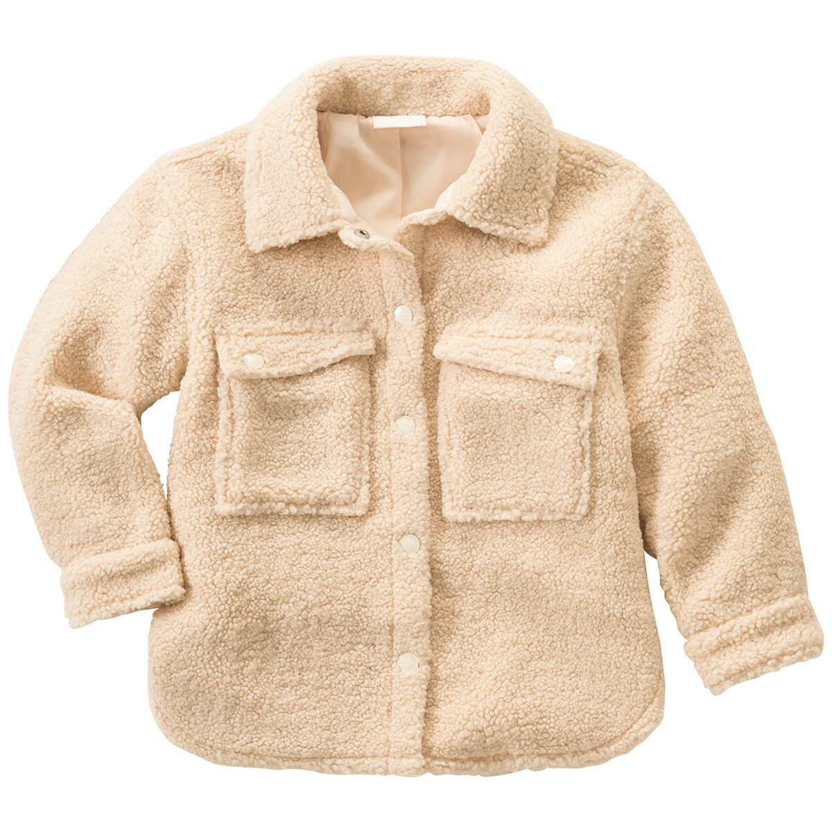 Bild 1 von Mädchen Teddyjacke im Hemd-Stil CREME