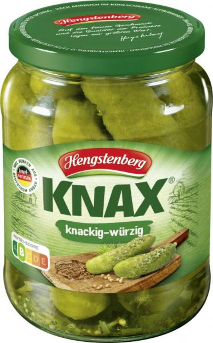 Bild 1 von Hengstenberg Knax Gewürzgurken knackig-würzig