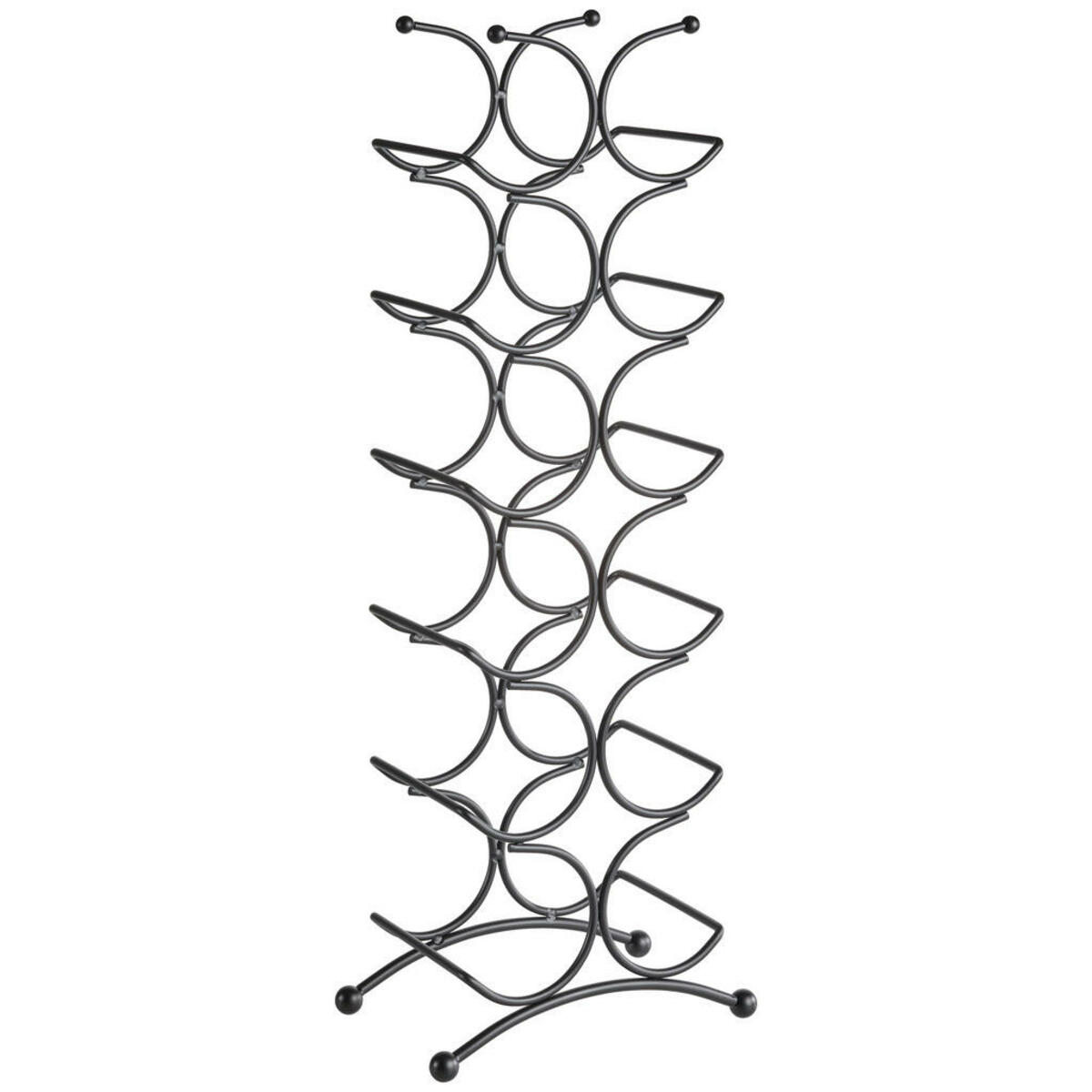 Bild 1 von Justinus Flaschenregal Life Style, Schwarz, Metall, 25x15 cm, Küchen, Küchenmöbel, Küchenregale