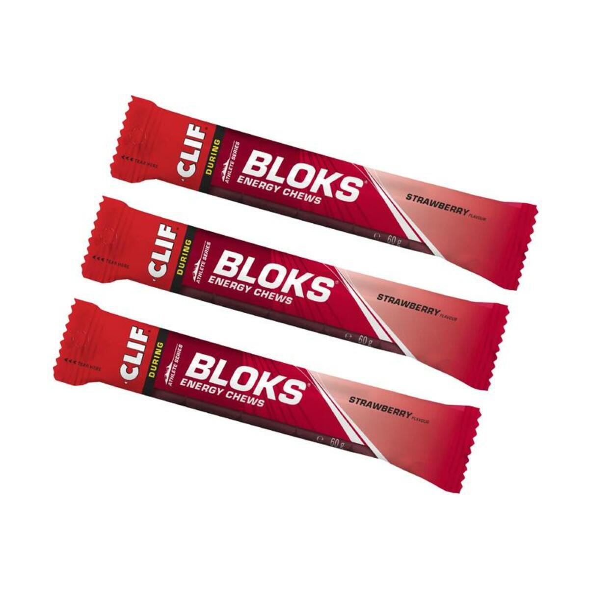 Bild 1 von Energie-Würfel Clif Bloks Erdbeer (60 g) 3 Stück