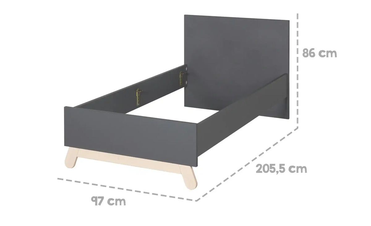 Bild 4 von Roba Bettgestell Anthrazit