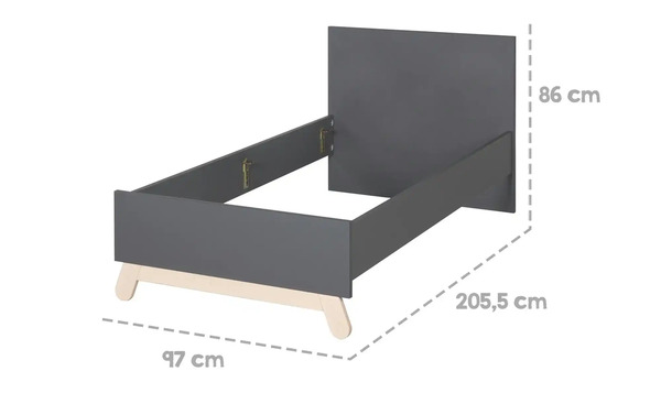 Bild 4 von Roba Bettgestell Anthrazit