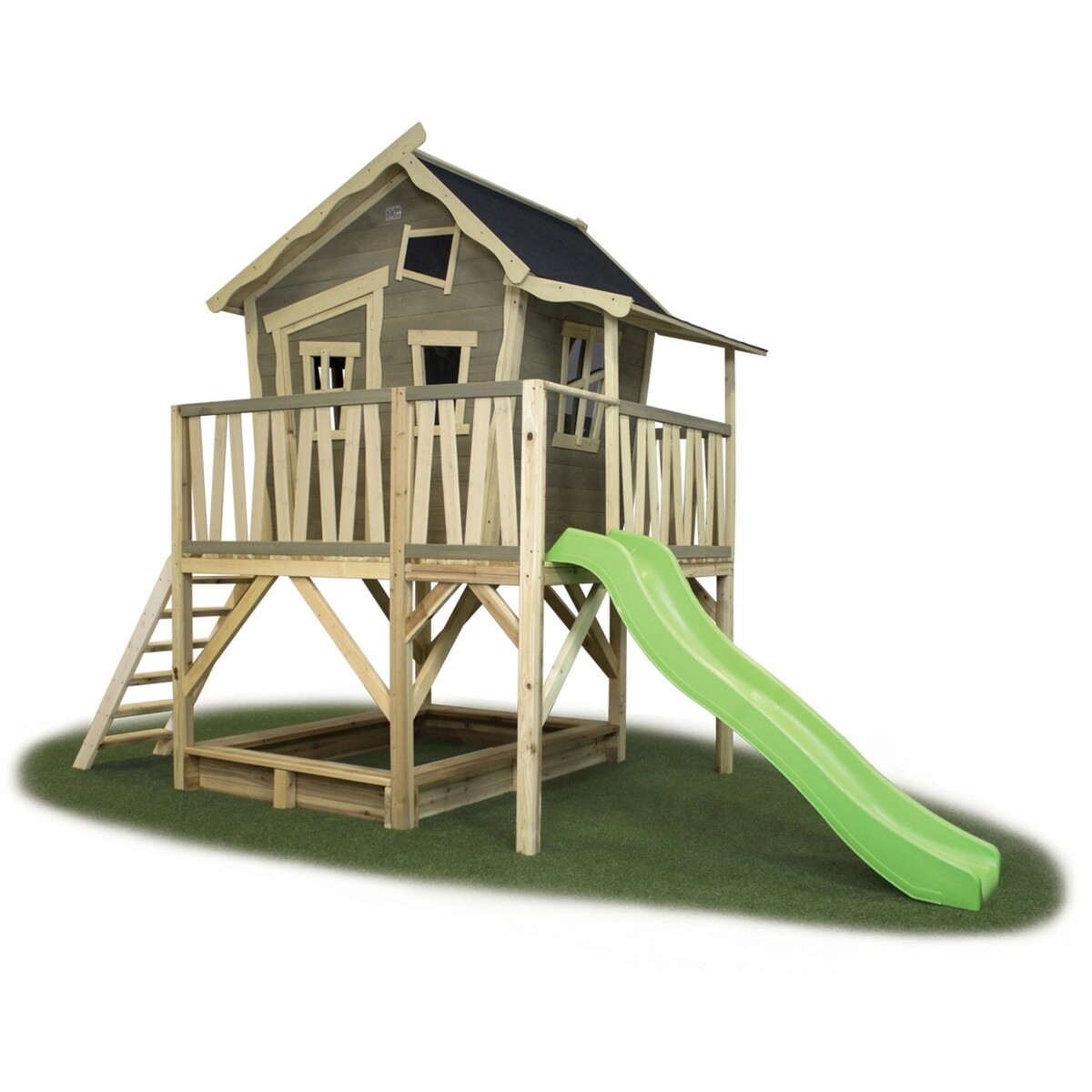 Bild 1 von EXIT Crooky 550 Holzspielhaus - graubeige