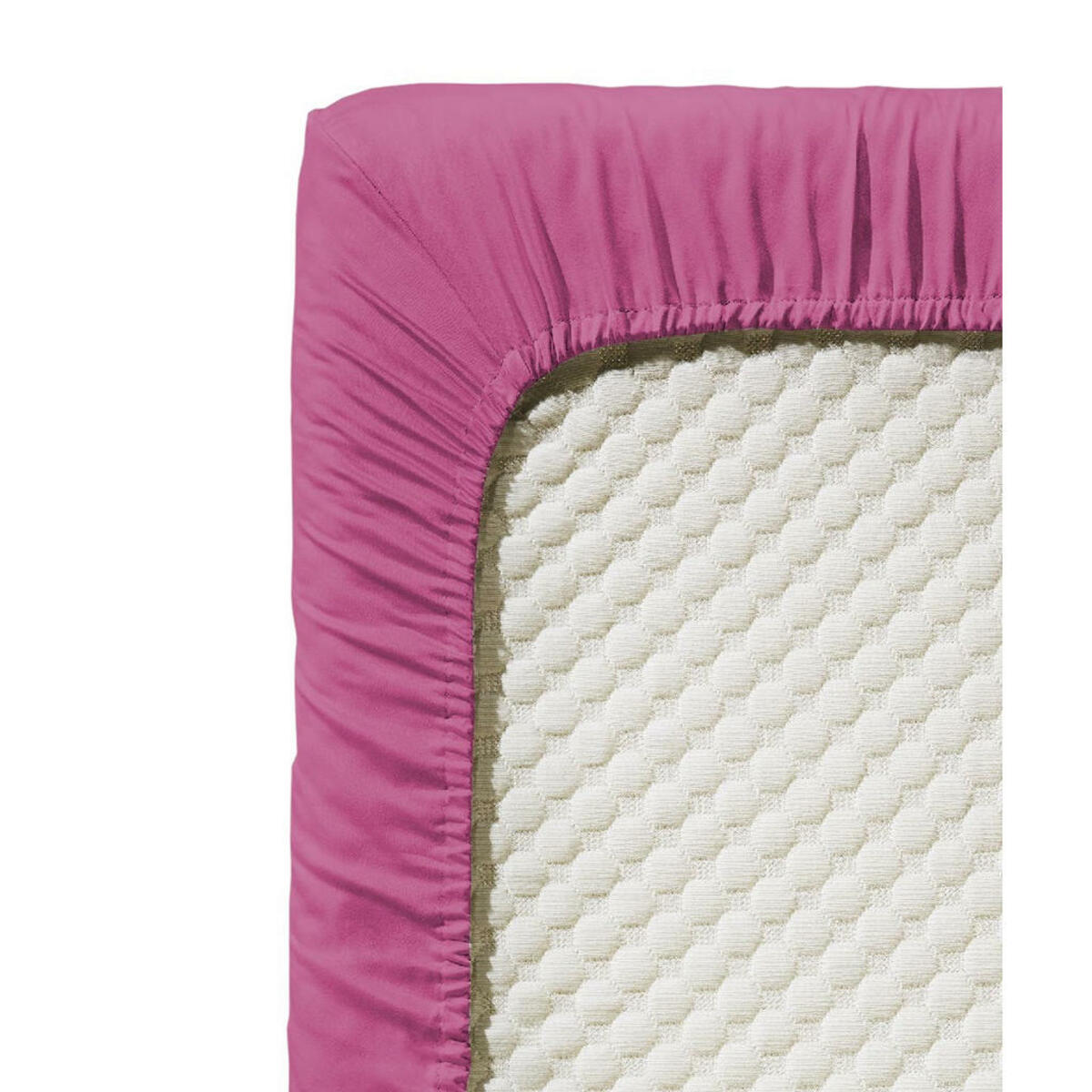 Bild 1 von Fleuresse Spannbetttuch Jenny C, Magenta, Textil, 120 cm, bügelleicht, Schlaftextilien, Bettwäsche, Spannbettlaken