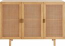 Bild 1 von LeGer Home by Lena Gercke Sideboard Lina, Mit Rattan Einsatz, 4 Innenfächer, teilmassiv, Beige