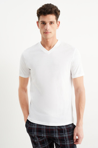 C&A Multipack 2er-Unterhemd-Bio-Baumwolle, Weiß, Größe: S