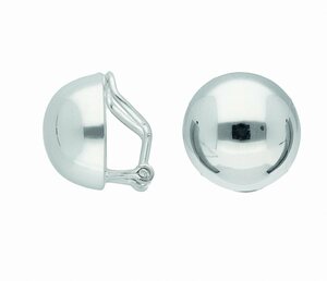 Adelia´s Paar Ohrhänger 925 Silber Ohrringe Ohrclips Ø 13,7 mm, Silberschmuck für Damen