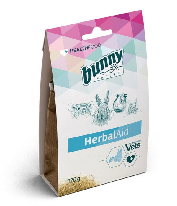 Bild 1 von bunny® NATURE Kleintierfutter Health Food & Care HerbalAid, 120 g