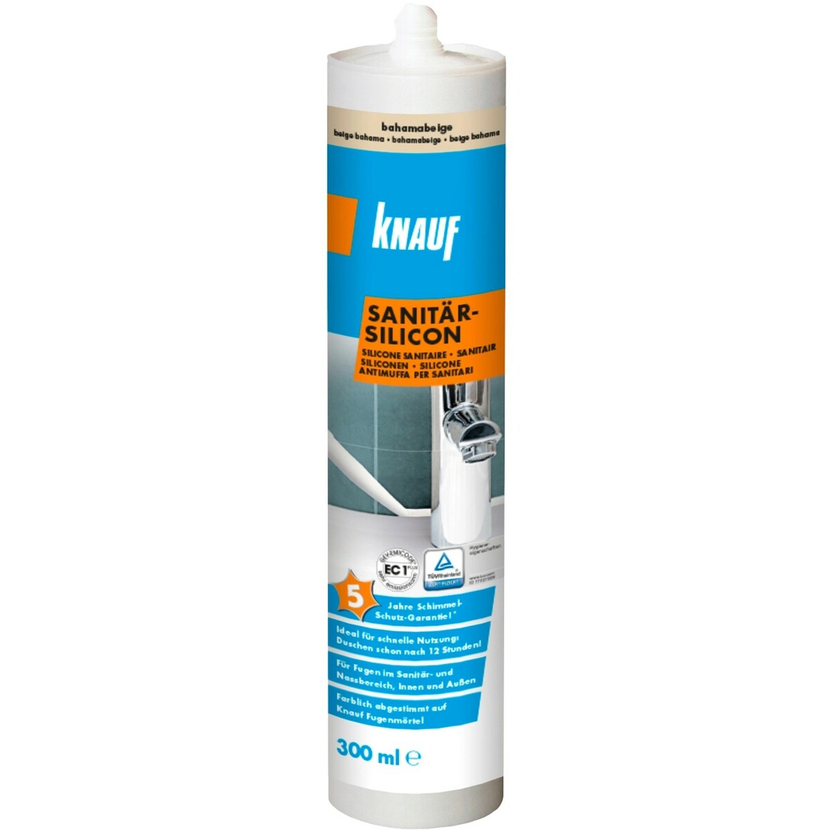 Bild 1 von Knauf Sanitär-Silikon Bahamabeige 300 ml