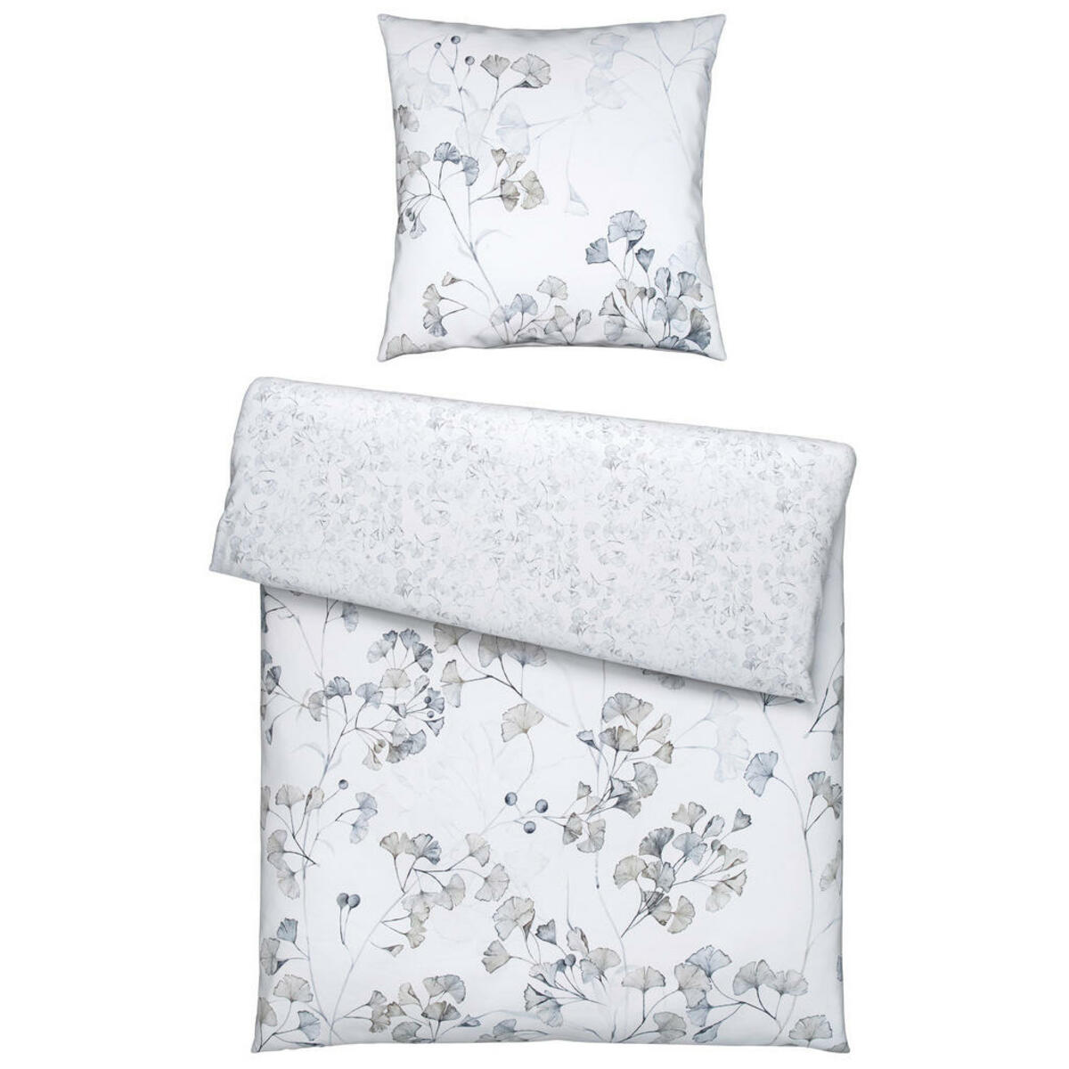 Bild 1 von Esposa Bettwäsche Rosia, Grau, Textil, Blume, 135 cm, pflegeleicht, schadstoffgeprüft, Schlaftextilien, Bettwäsche, Bettwäsche