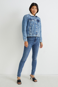 C&A Skinny Jeans-High Waist-LYCRA®, Blau, Größe: 34
