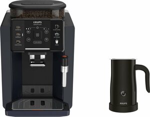 Krups Kaffeevollautomat EA910B.23 Sensation Milk Bundle, mit Krups Milchaufschäumer im Wert von UVP 79,99