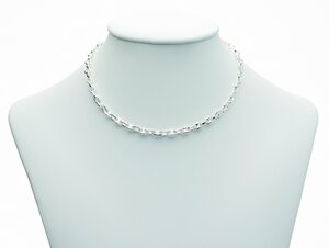 Adelia´s Silberkette 925 Silber Schiffsanker Halskette 50 cm Ø 4,9 mm, Silberschmuck für Damen