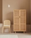 Bild 1 von LeGer Home by Lena Gercke Highboard Lina, Mit Rattan Einsatz, 3 Innenfächer, teilmassiv, Beige