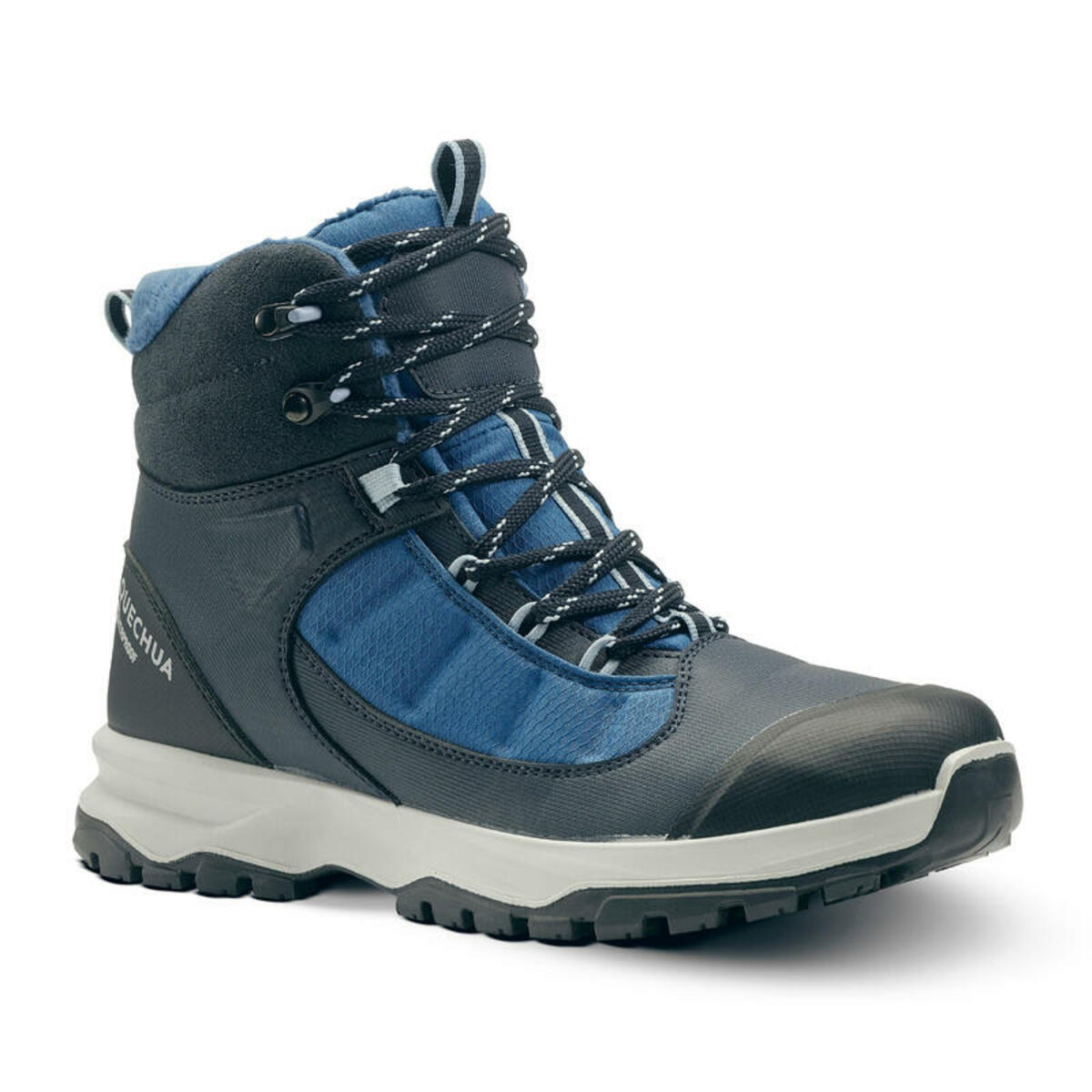 Bild 1 von Wanderschuhe Damen halbhoch warm wasserdicht - SH500 Mountain schwarz/blau