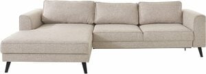 INOSIGN Ecksofa Junis, in moderner Optik, Beige