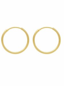 Adelia´s Paar Ohrhänger 333 Gold Ohrringe Creolen Ø 25 mm, Goldschmuck für Damen