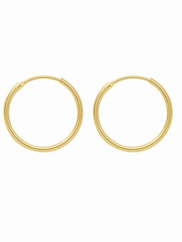 Bild 1 von Adelia´s Paar Ohrhänger 333 Gold Ohrringe Creolen Ø 25 mm, Goldschmuck für Damen