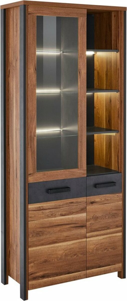 Bild 1 von Helvetia Vitrine Bufffalo Höhe 196 cm, Beige
