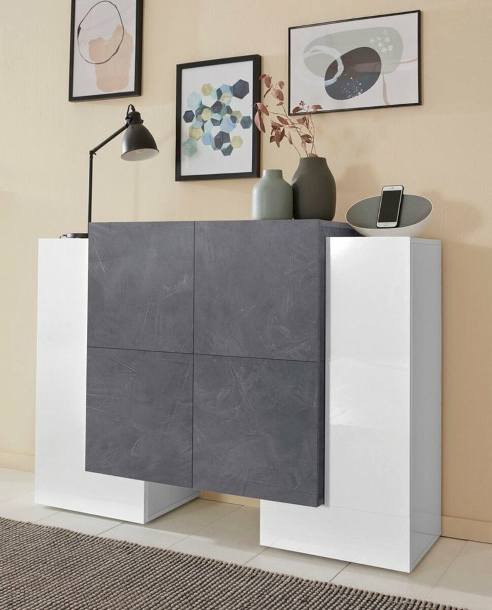 Bild 1 von Tecnos Sideboard Pillon, Breite 130 cm, Grau|weiß