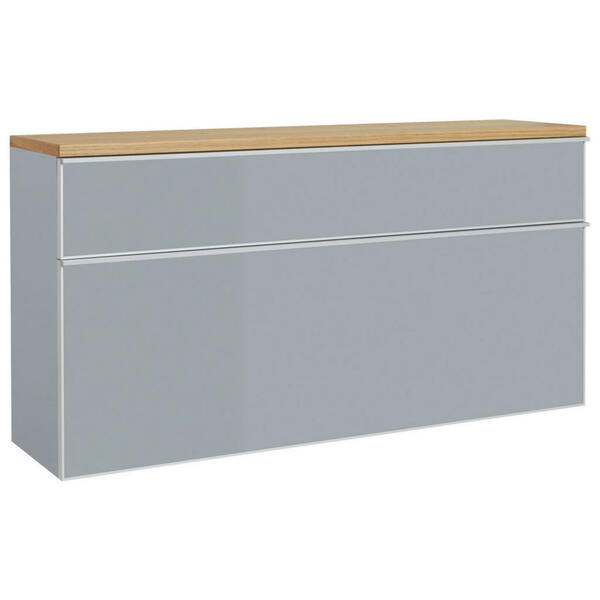 Bild 1 von Hängeschuhschrank, Grau, Eiche, Holzwerkstoff, Balkeneiche, furniert, 4 Fächer, 1 Schubladen, 120x61x31 cm, Made in Germany, Dgm, DGM-Klimapakt, Typenauswahl, Beimöbel erhältlich, hängend, Garde