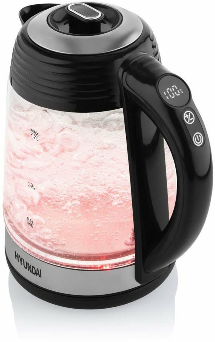 Bild 1 von Hyundai Wasserkocher VK780, 1,7 l, 2200 W, Temperaturregelung von 40 bis 100 °C, KEEP WARM-Funktion bis 120 Min