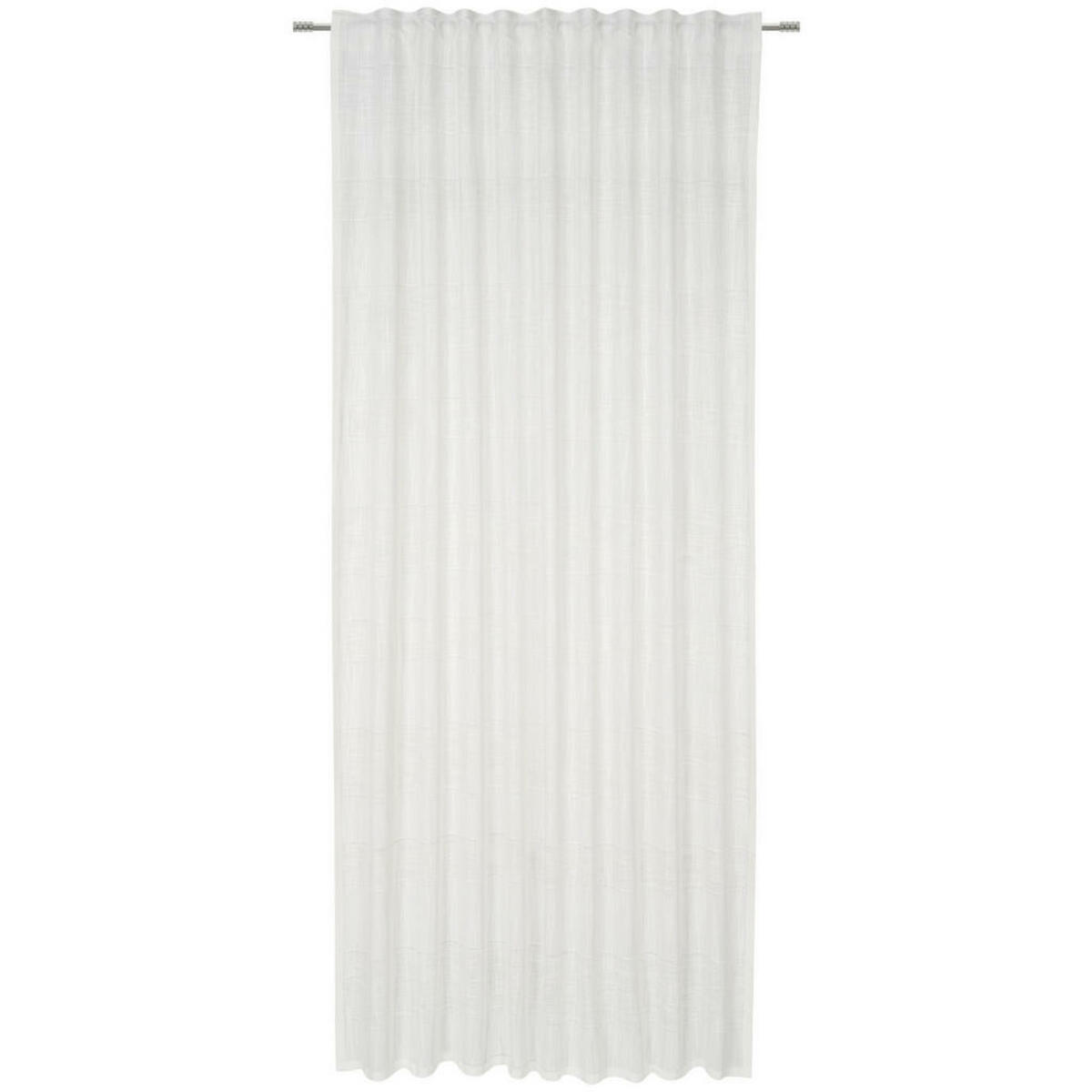 Bild 1 von Bio:Vio Fertigvorhang Liora, Weiß, Textil, 140 cm, Gots, Oeko-Tex® Standard 100, für Stange und Schiene geeignet, mit Kombiband, Wohntextilien, Gardinen & Vorhänge, Fertiggardinen