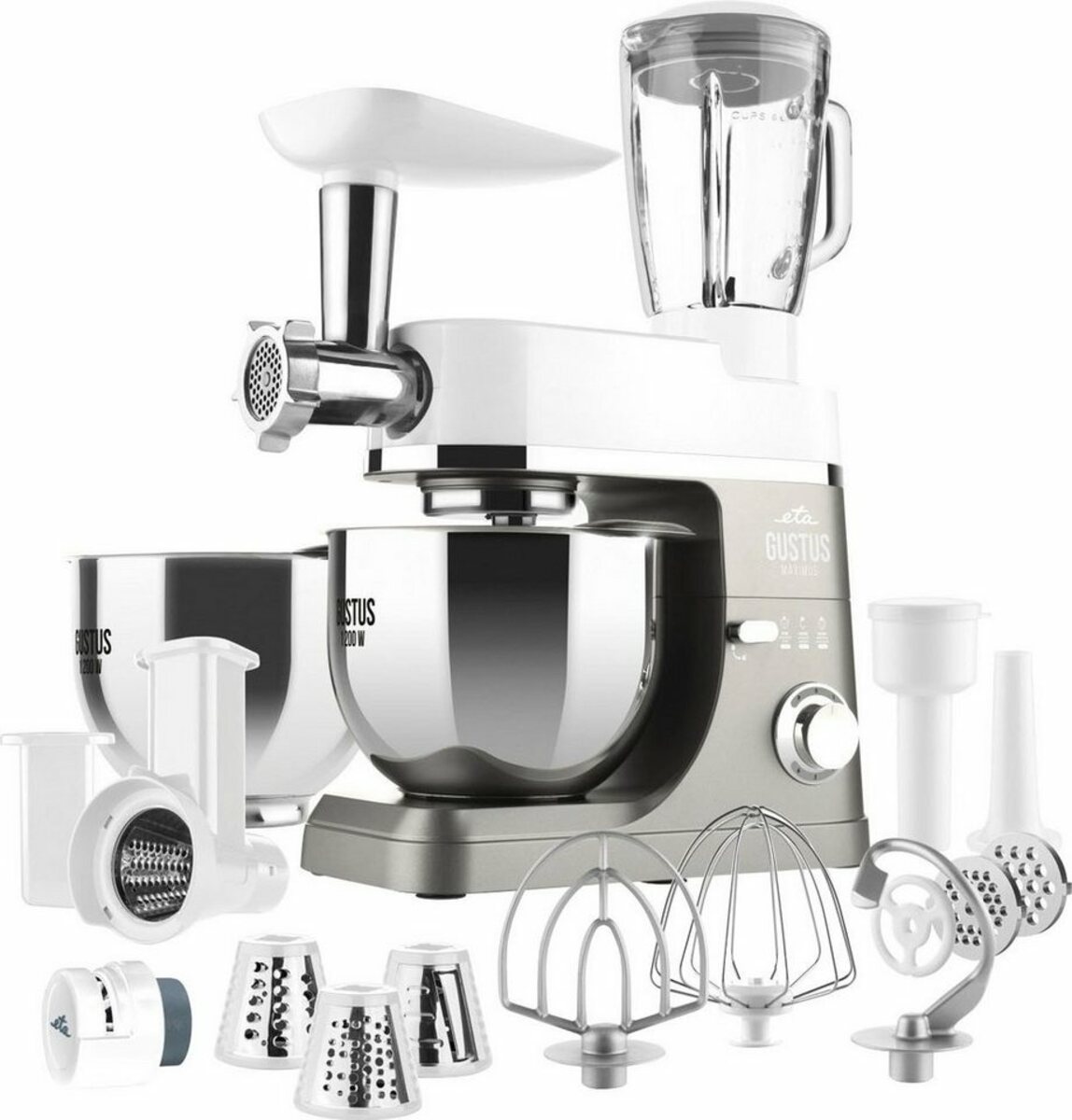 Bild 1 von eta Küchenmaschine GUSTUS MAXIMUS IV ETA412890030, 1200 W, 5,5 l Schüssel