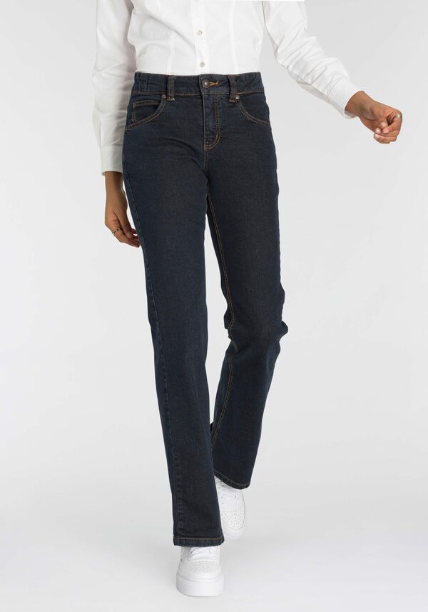 Bild 1 von Arizona Bootcut-Jeans Bund mit seitlichem Gummizugeinsatz High Waist