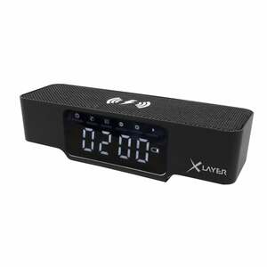 Wireless Charging Alarm Clock (schwarz) Digitaluhr