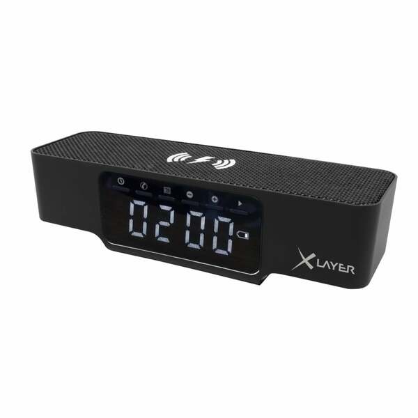 Bild 1 von Wireless Charging Alarm Clock (schwarz) Digitaluhr