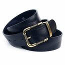 Bild 1 von Anthoni Crown Ledergürtel mit goldfarbener Dornschließe, Metallschlaufe