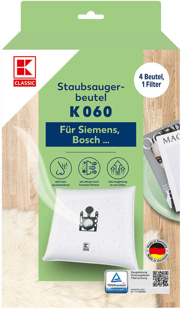 Bild 1 von K-CLASSIC Staubsaugerbeutel »K 060«