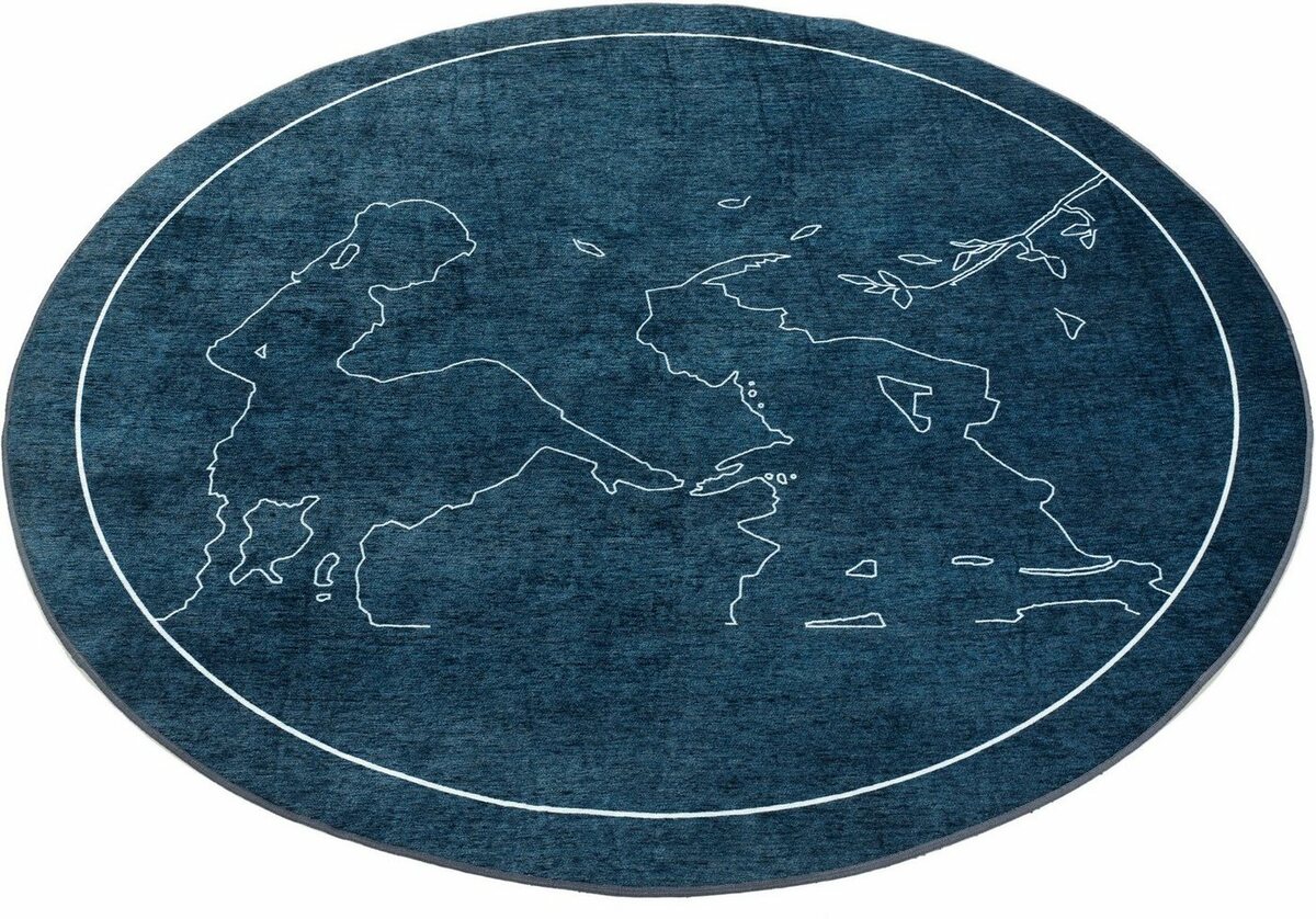 Bild 1 von Kinderteppich Märchen 5, grimmliis, rund, Höhe: 2 mm, Motiv Aschenputtel, Kinderzimmer