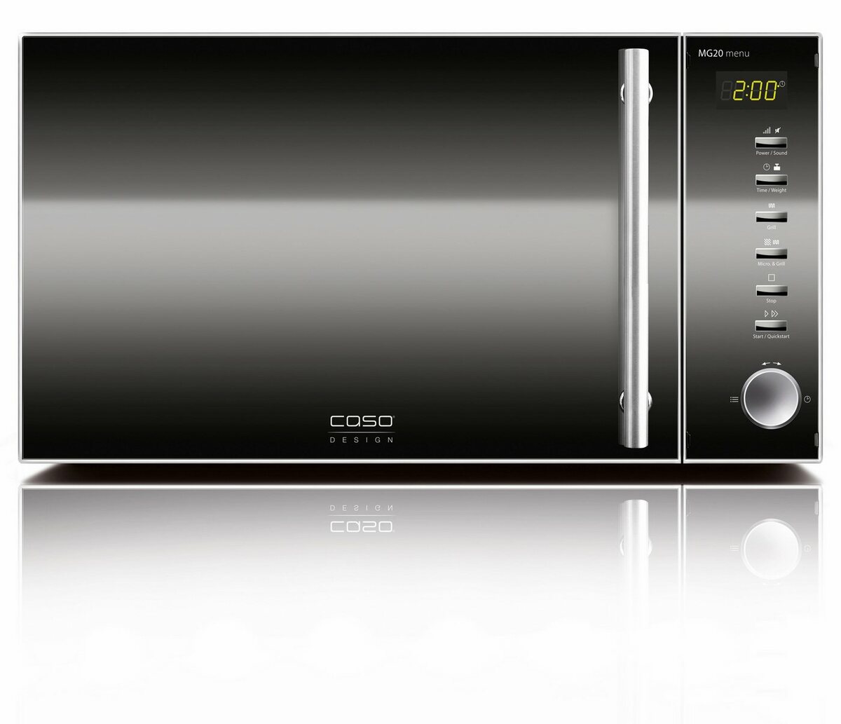 Bild 1 von Caso Mikrowelle MG 20, Grill, 20 l, silberfarben