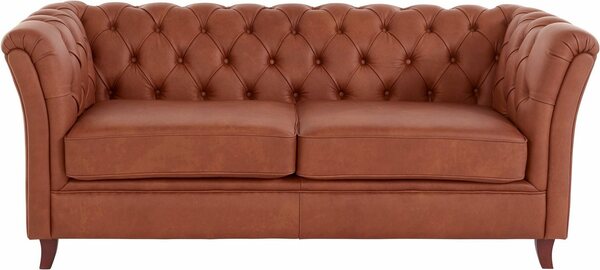 Bild 1 von Home affaire Chesterfield-Sofa Reims, mit echter Chesterfield-Knopfheftung, hochwertige Verarbeitung, Braun