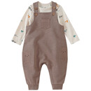 Bild 1 von Newborn Strampler und Langarmbody im Set HELLBRAUN / CREMEWEISS
