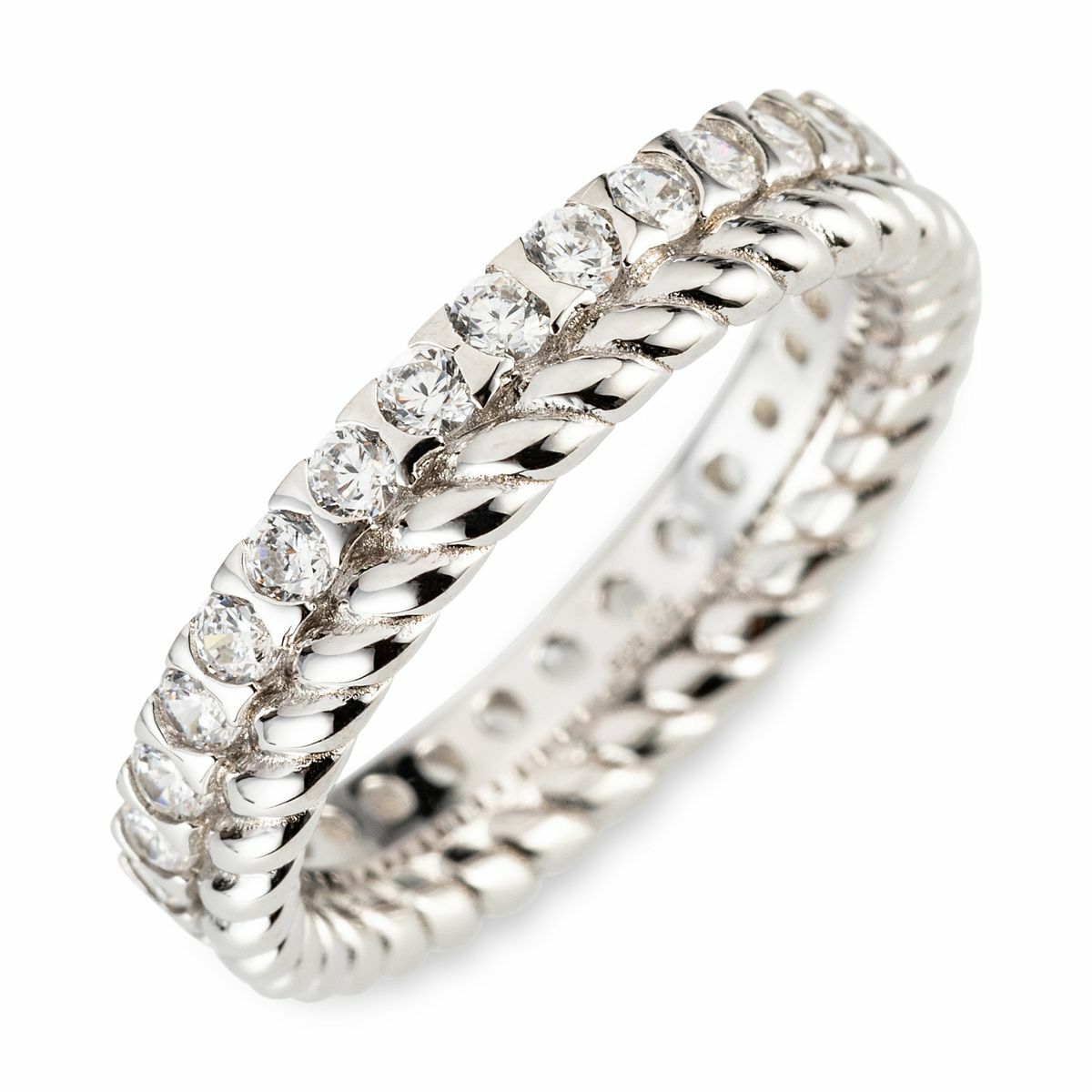 Bild 1 von DIAMONIQUE® Ring mind. = 0,90ct Brillantschliff Silber platinveredelt