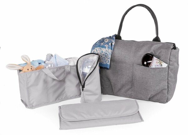 Bild 1 von Chicco Wickeltasche Organizer Bag, Cool Grey, mit Rucksackfunktion und Wickelunterlage