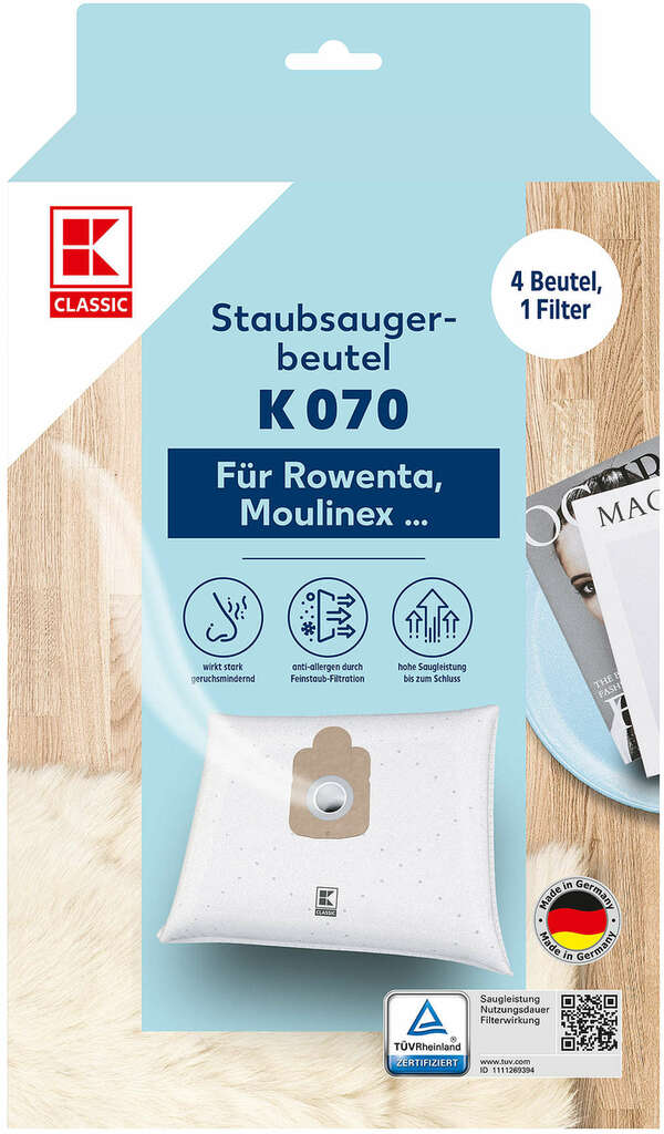 Bild 1 von K-CLASSIC Staubsaugerbeutel »K 070«