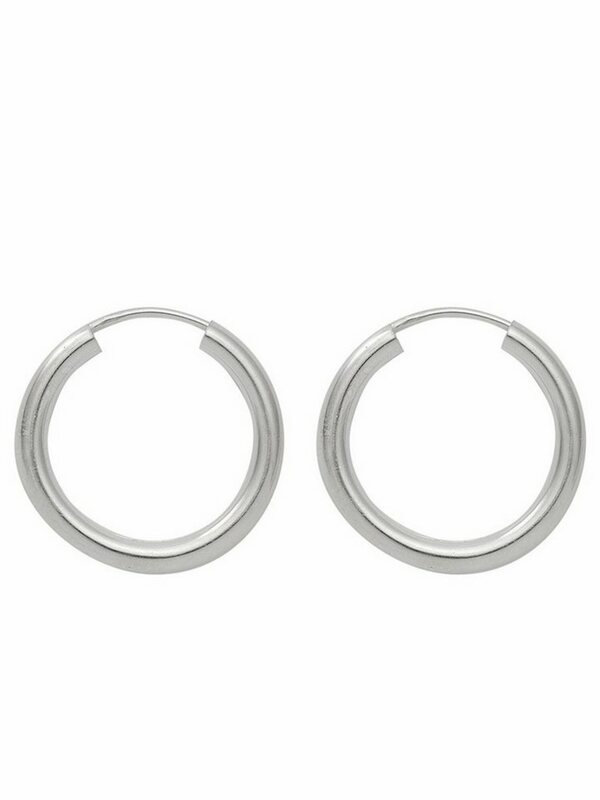 Bild 1 von Adelia´s Paar Ohrhänger 925 Silber Ohrringe Creolen Ø 40 mm, Silberschmuck für Damen