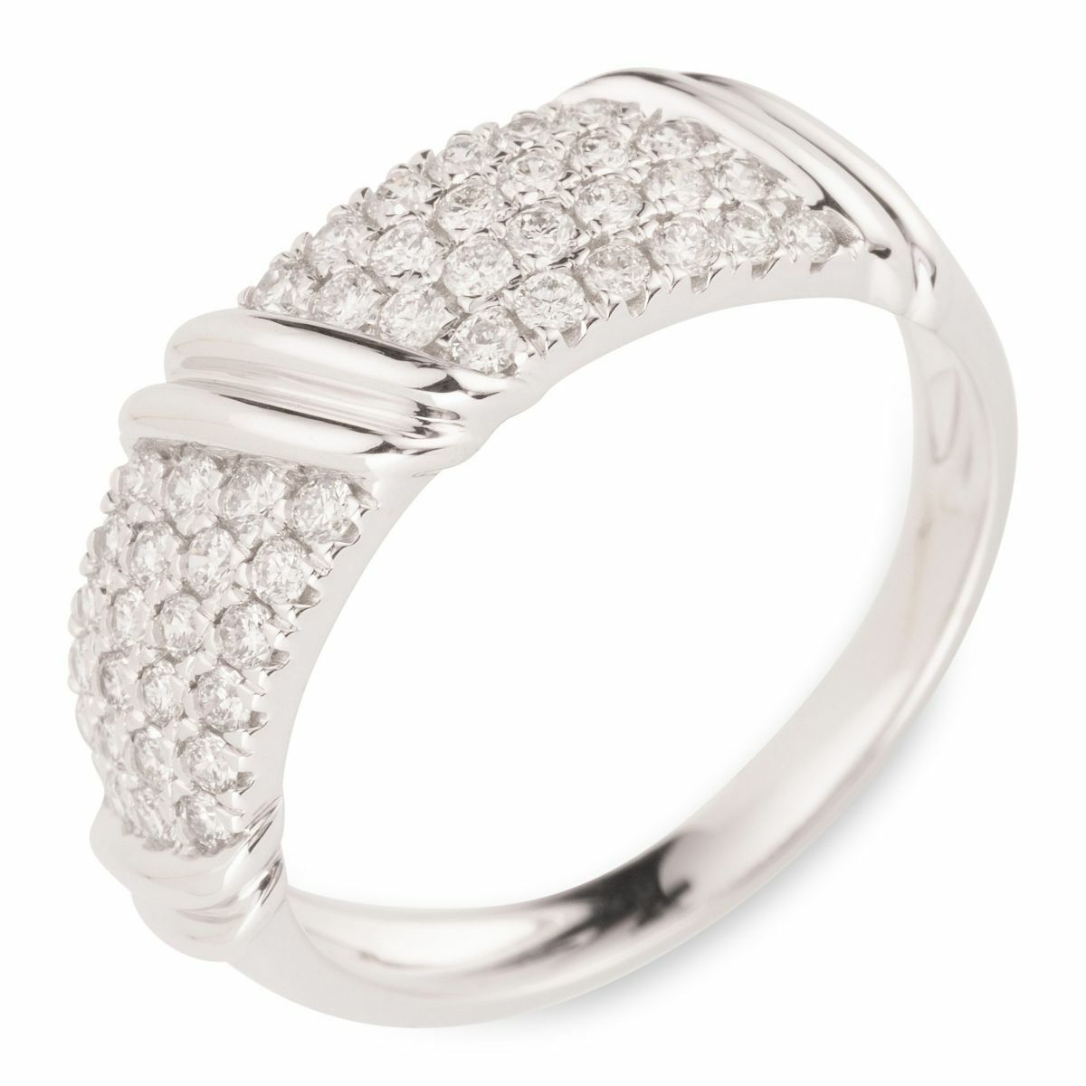 Bild 1 von DIAMOUR Ring 48 Brillanten zus. ca. 0,50ct Weißgold 585