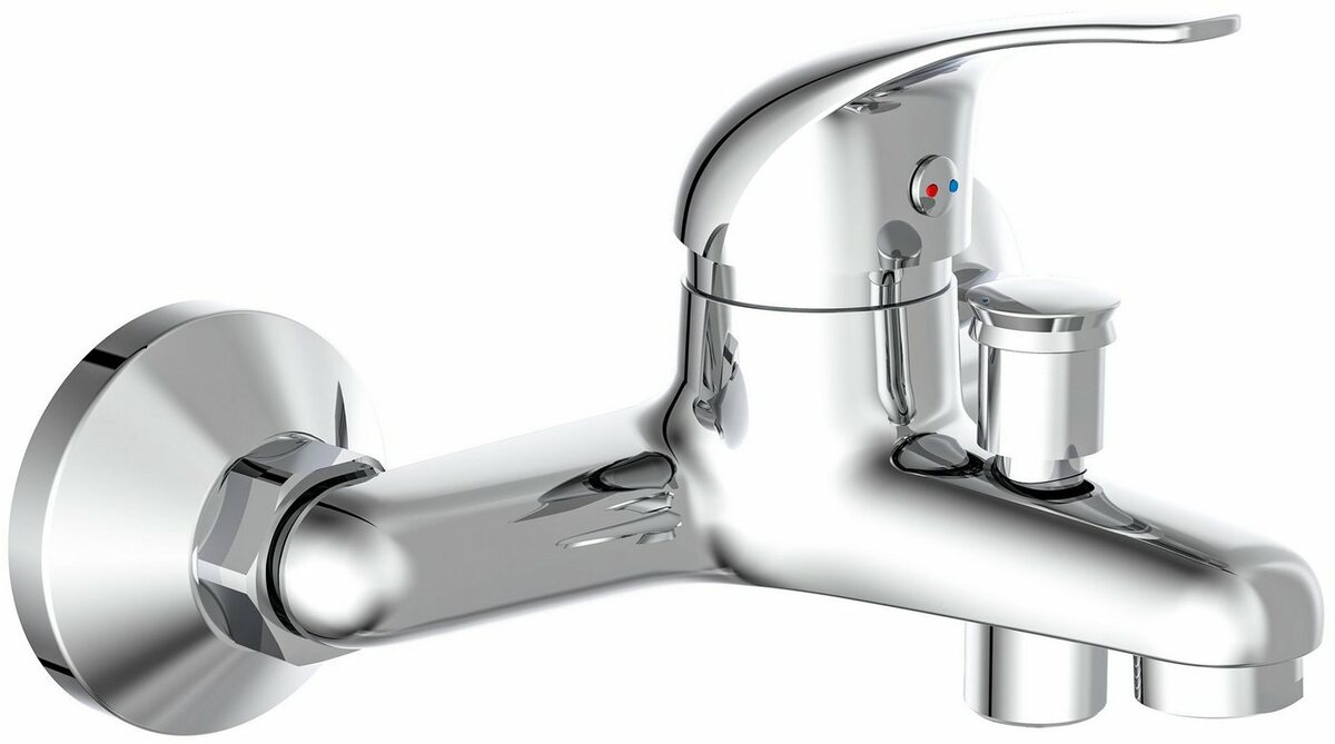 Bild 1 von Schütte Wannenarmatur ATHOS PLUS geräuscharme Kartusche, Marken-Mischdüse, 1/2'' Brauseanschluss