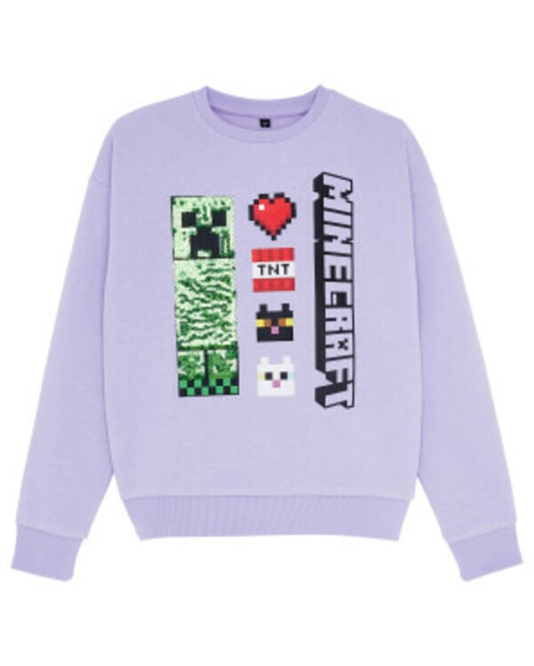 Bild 1 von Minecraft Sweatpullover
       
       Pailletten
   
      flieder