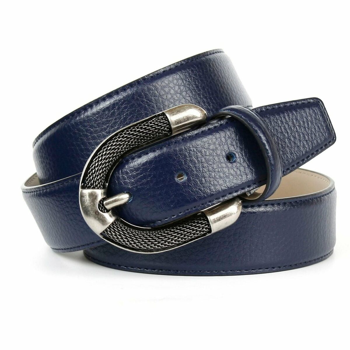 Bild 1 von Anthoni Crown Ledergürtel mit aufwendiger Schmuck-Schließe in silberfarben